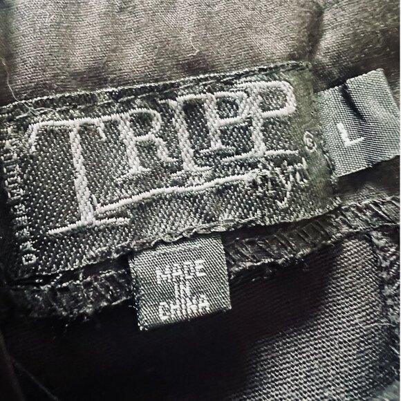 Vintage Y2K Tripp NYC Black Zip Up Corset Top - Picture 6 of 8